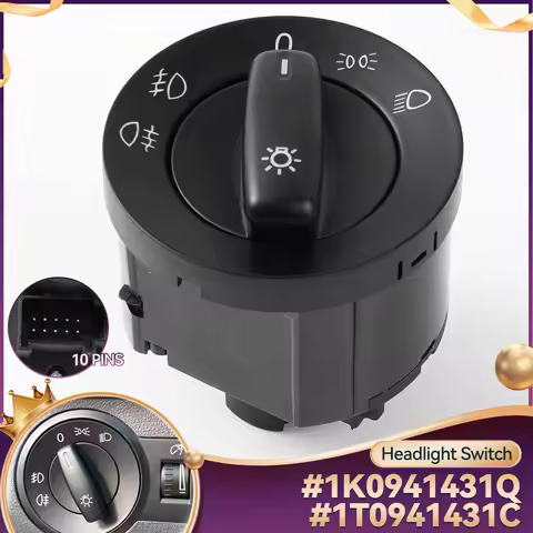 1K0941431Q For VW Touran Caddy III EOS Golf V 5 Jetta III Passat B6 Headlight Control Head Lamp Swit