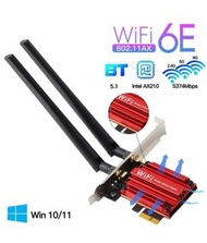 WiFi 6E 5400Mbps PCIe Wifi Adapter AX210 Wireless Network Card AXE3000 BT5.32.4/5/6GHZ5374Mbps MU-MI
