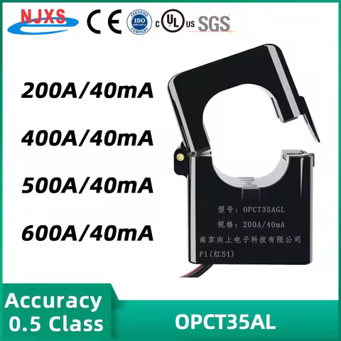 NJXSE Split Core Current Transformer OPCT35AGL Clamp CT AC 100A 200A 300A 400A 500A 600A / 40mA 50mA