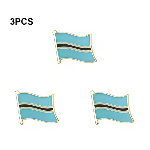 1-3-5-10-50-100pcs Botswana Badge Brooch Natinal Lapel Pins Flag Lapel Pins Country Flag Badge