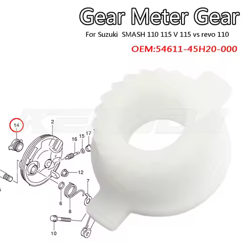 Motorcycle Speedometer Driven Gear 22T Drum Brake For Smash 110 Smash 115 Smash V115 FW110 SGP FW115