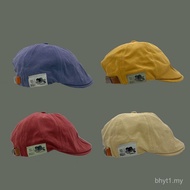 Topi Retro Jepun Topi Hadapan Beret Sastera Wanita Beret Lelaki Gaya Hong Kong Tampalan Jenama Trend