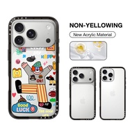 CASETiFY ลุงตัวตลก Crylic กับ Magsafe เคสสำหรับ IPhone 17 Pro Max/ 17 16 15 14 13 Pro Max เคสกันกระแ