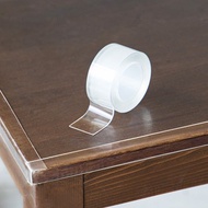 日本霜山 撕黏不留痕防水防污透明隱形防撞條(長3M/加寬款)-3入