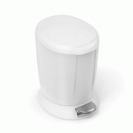 simplehuman - 6L 塑膠腳踏垃圾桶 (白色) CW1318