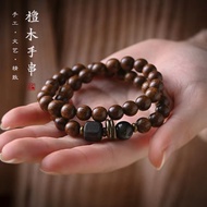 Retro Gold Silk Sandalwood Bracelet Jade Sandalwood Zen Bracelet Jewelry National Style Jewelry Coup