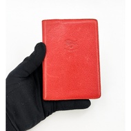 original IL BISONTE red full leather passport cover case