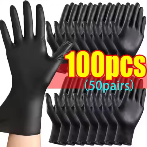 Disposable Gloves Black Home Nitrile Gloves Durable Kitchen Cooking Tools Tattoo Washing Car Gardeni