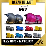 G57 GRAYFOSH OPEN FACE HELMET SAME SGV 99 (HIGH QUALITY MATERIAL) / SIRIM MALAYSIA/ PLAIN COLOUR