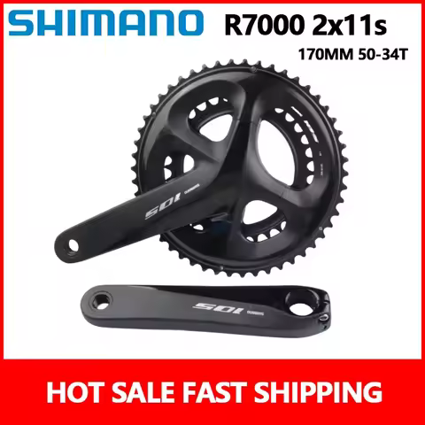 Shimano 105 R7000 Crankset 2x11speed 170MM 50-34T/172.5MM 50-34T Full Chainring Wheel Black 1PCS Roa