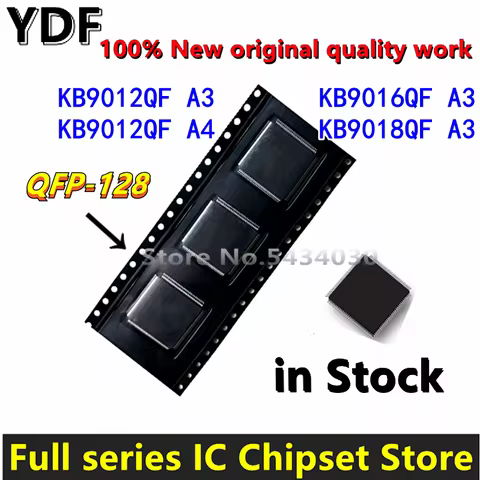 (2pcs)100% New KB9012QF A3 KB9012QF A4 KB9016QF A3 KB9018QF A3 KB9012 KB9012 KB9018 QFP-128 Chipset