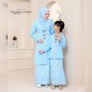 | BABY BLUE | BAJU IBU &amp; ANAK PEREMPUAN | BAJU KEBARUNG SONGKET | KEBARUNG MODEN