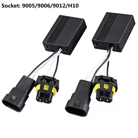 2Pcs Load Resistor Canbus No Error Adapter H7 H8 H9 H11 H1 H4 H13 9005 9006 9007 9012 LED for Car He