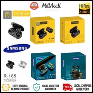 SAMSUNG / REALME TWS R185 Earbuds Buds Wireless Bluetooth Earbuds Led Display Bluetooth Wireless Hea