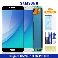 Original LCD For Samsung Galaxy C7 Pro C7010 LCD Display Touch Screen Digitizer Assembly replacement
