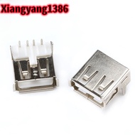 10PCS USB 2.0 4Pin A Type Female Socket Connector G54 2 feet 90 degree Data Transmission Charging