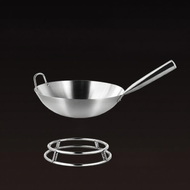 MOMIAN | กระทะสแตนเลส 304 ไม่ติดอาหาร ไม่เคลือบ ใช้ได้หลายอย่าง