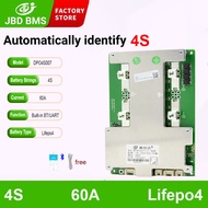 แบตเตอรี่200A 150A 100A 60A JBD BMS 4S 12V แผ่นป้องกัน BMS อัจฉริยะ BT LFP NMC ในตัวพร้อมชุดเชื่อมต่