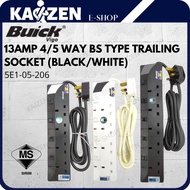 🔥CLEARANCE STOCK🔥 Buick Vigo 13Amp 4 / 5 Way BS Type 2m Extension Cords Trailing Socket