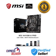 MSI H410M-A PRO INTEL DDR4 SOCKET 1200 MOTHERBOARD