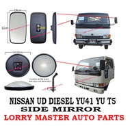 SIDE MIRROR ROUND SQUARE NISSAN UD DIESEL YU41 YU T5 LORRY TRUCK AKSESORI CERMIN SISI