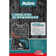 MESIN MDON Cordless Mini Drill Machine 47pcs Set 4.2V / MDON JP42 Screwdriver Battery Screwdriver po
