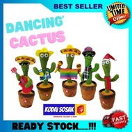 Cactus Plush Toy Talk Kaktus Bercakap Dancing toy song plush Dancing Cactus Early Childhood Educatio