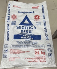 karung plastic bekas tepung 25 kg
