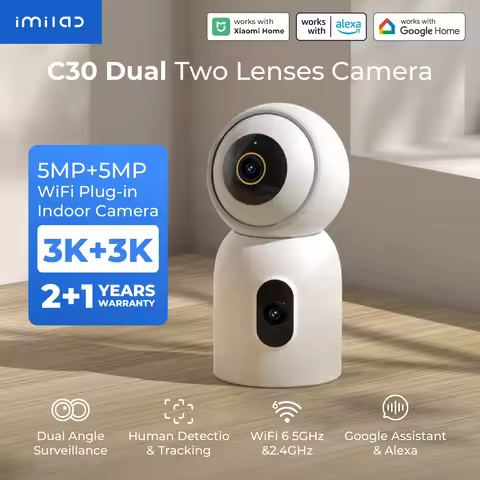 IMILAB C30 Dual 10MP Baby Monitor Smart IP Camera with AI Detection Human Tarcking Color Night Visio