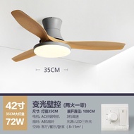 kdk ceiling fan🥇56Nordic-Inch Large Wind Ceiling Fan Lamp Restaurant Ceiling Fan Lights Living Room Home Simple Frequenc