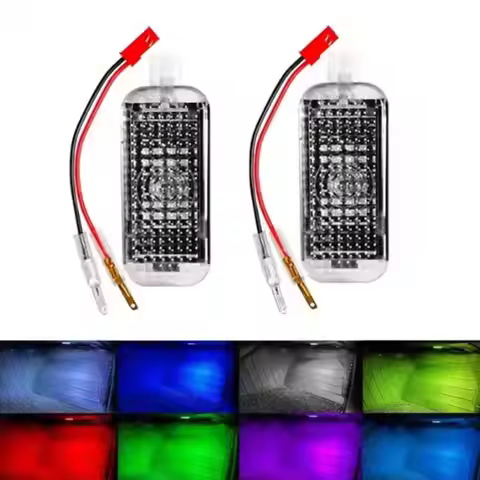 LED Car Interior Atmosphere Lamp Footwell Light Decoration Accessories For AUDI A1 A4 B7 B8 B9 A5 A6