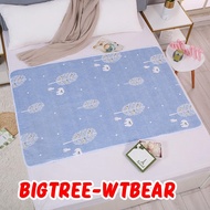 ผ้ารองกันเปื้อน กันน้ำ ผ้ารองเปลี่ยนผ้าอ้อม แผ่นรองซับที่นอน 50*70 cm ผ้ารองฉี่เด็กทารก แผ่นรองกันเป