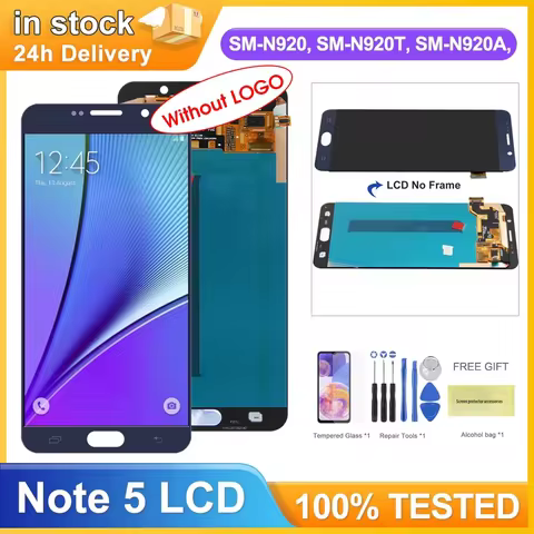 AMOLED Screen for Samsung Galaxy Note5 N920 N920F Lcd Display Touch Screen Digitizer Assembly for Sa
