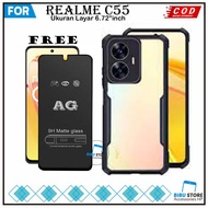 2IN1 Case Package Realme C55 C31 C33 C35 C51 C53 Shockproof Transparent Casing
