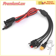 PREMIUMLUX  Panel Extension Cable, MC4 to DC5521 7909 XT60 Female Connector 1m Length  Wire, Connect