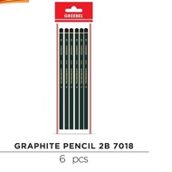 GREEBEL 7018 TECHNOGRAPH GRAPHITE PENCIL 2B (6 PCS/SET)