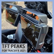 Motorcycle Accessories For Yamaha Tracer 9 Tracer9 GT 2021 2022 2023- TFT Peaks Instrument Hat Sun V
