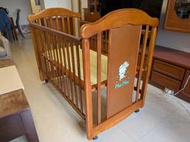 < 擁有比租借划算 - 可移動實木嬰兒床 > 麗嬰房Nac Nac嬰兒床 (二手) 九成新