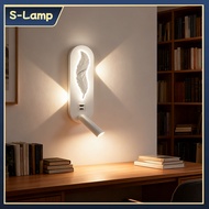Modern Bedroom Wall Lamp Feather Design Nordic Bedroom Lamp 2 USB Charging Easy Modern Minimalist Be