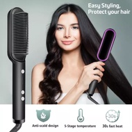 2-in-1 Hair Straightener Comb Combo Fh-909 Viral Hair Straightener Comb/ Hair Straightener Curler