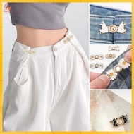 Daisy Flower Character Jeans Hook Waist Reducing Hook Adjustable Jeans Button/ CF P607