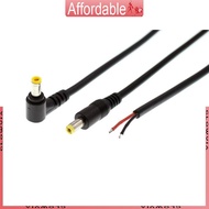 GLO DC 5 5mm x 2 5mm Male Plug Cord DC Power Pigtails Cable 5525 Jack to Bare Wire Open End Power Su
