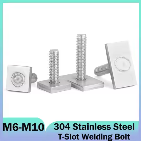Stainless Steel T-Slot Chute Rail Track T Shape Type Rectangle Hammer Head Bolt M6 M8 M10 T-Shaped G