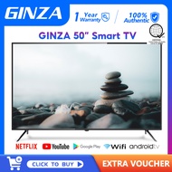 GINZA 50 Inches Smart TV 65 inch Full HD Android TV LED TV Flat Screen TV