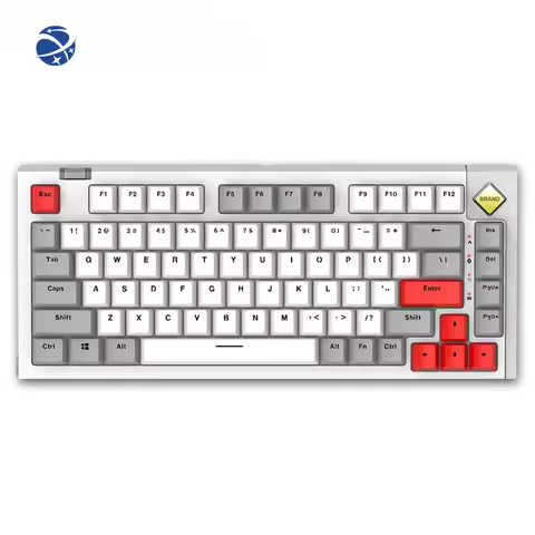 Hot Swappable 75% Custom Mechanical Gaming Keyboard Kit With Rotary Dial Hotswap Keyboard