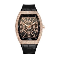 [Ready Stock Original High Version] Frank Watch Male Richard Genuine Non-Mechanical Watch Top Ten Brands Muller Barrel-Shaped Casual Miller Men's Watch