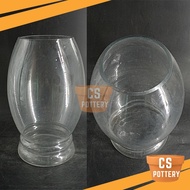 H 40CM GLASS VASE 8055 CONTAINER FLOWER DECORATION FOR GROWING AQUATIC PLANTS PASU BUNGA KACA