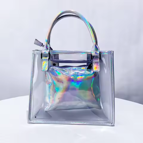 Transparent Jelly Composite Bags For Women Luxury Designer Handbags Purses 2025 New In Fashion Laser