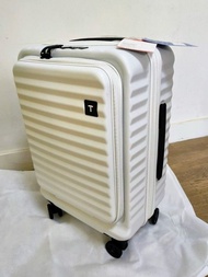 現貨 available Japan Hinomoto 360 double wheels WHITE SMALL HAND CARRY  luggage front open lid easy ac