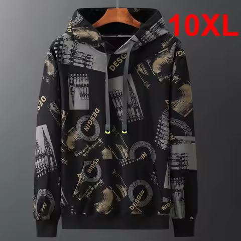 10XL Sweatshirts Big Size Men Hoodie Streetwear Fashion 2020 Autumn Hoodies Plus Size 9XL 10XL Tops 